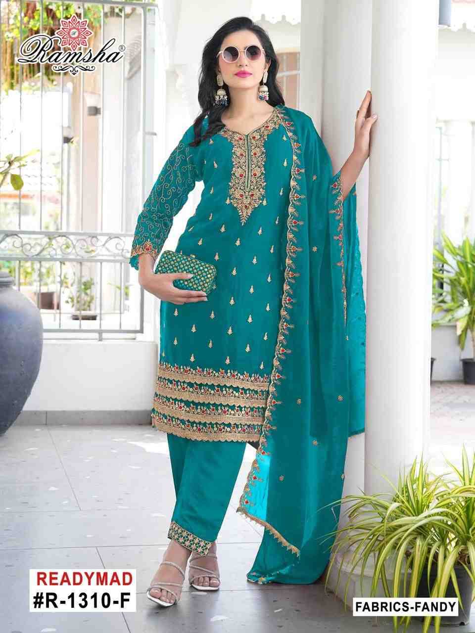 Ramsha 1310 Colours Vol-2 By Ramsha 1310-E To 1310-H Series Designer Pakistani Suits Beautiful Fancy Colorful Stylish Party Wear & Occasional Wear Fandy Embroidered Dresses At Wholesale Price