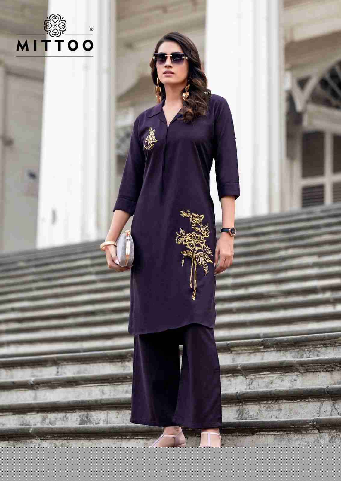 Eshani By Mittoo 2001 To 2006 Series Designer Stylish Fancy Colorful Beautiful Party Wear & Ethnic Wear Collection Rayon Print Co-Ord At Wholesale Price