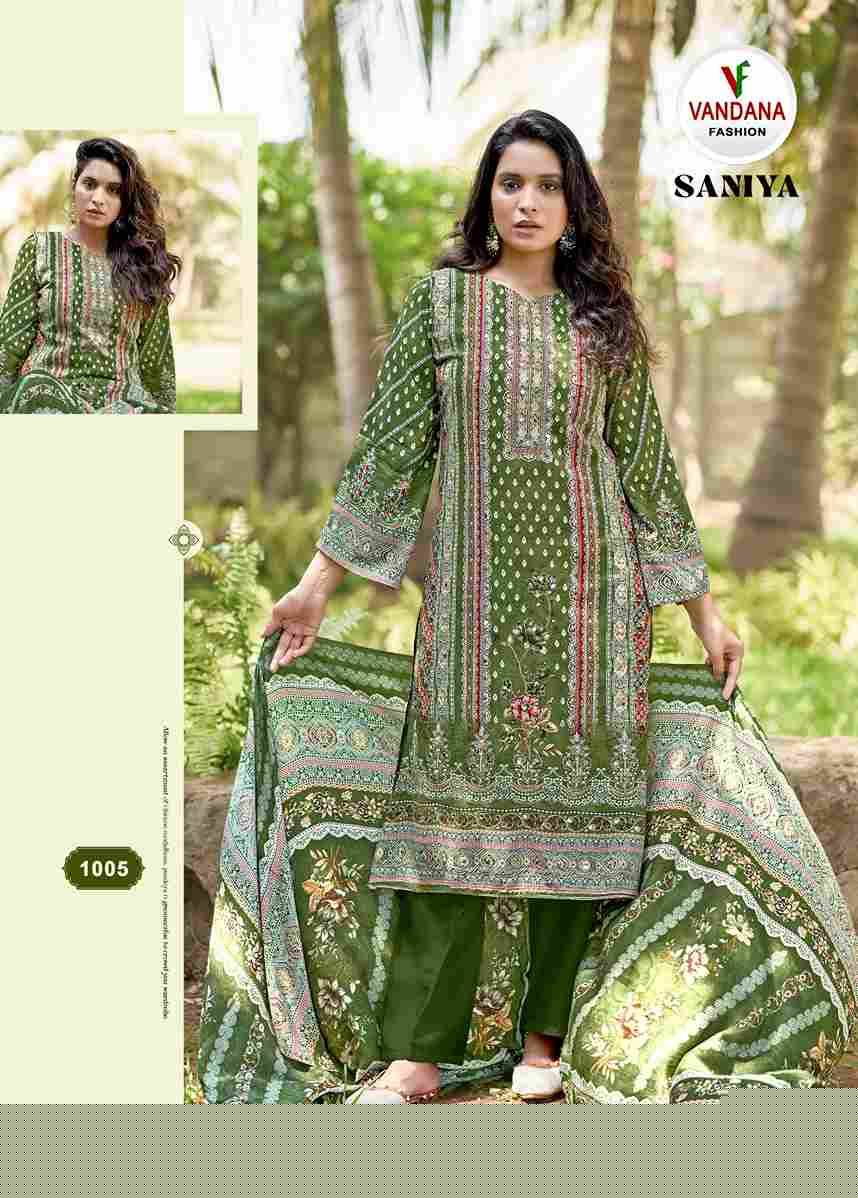 Saniya Vol-1 By Vandana Creation 1001 To 1006 Series Beautiful Festive Suits Stylish Fancy Colorful Casual Wear & Ethnic Wear Viscose Rayon Print Dresses At Wholesale Price