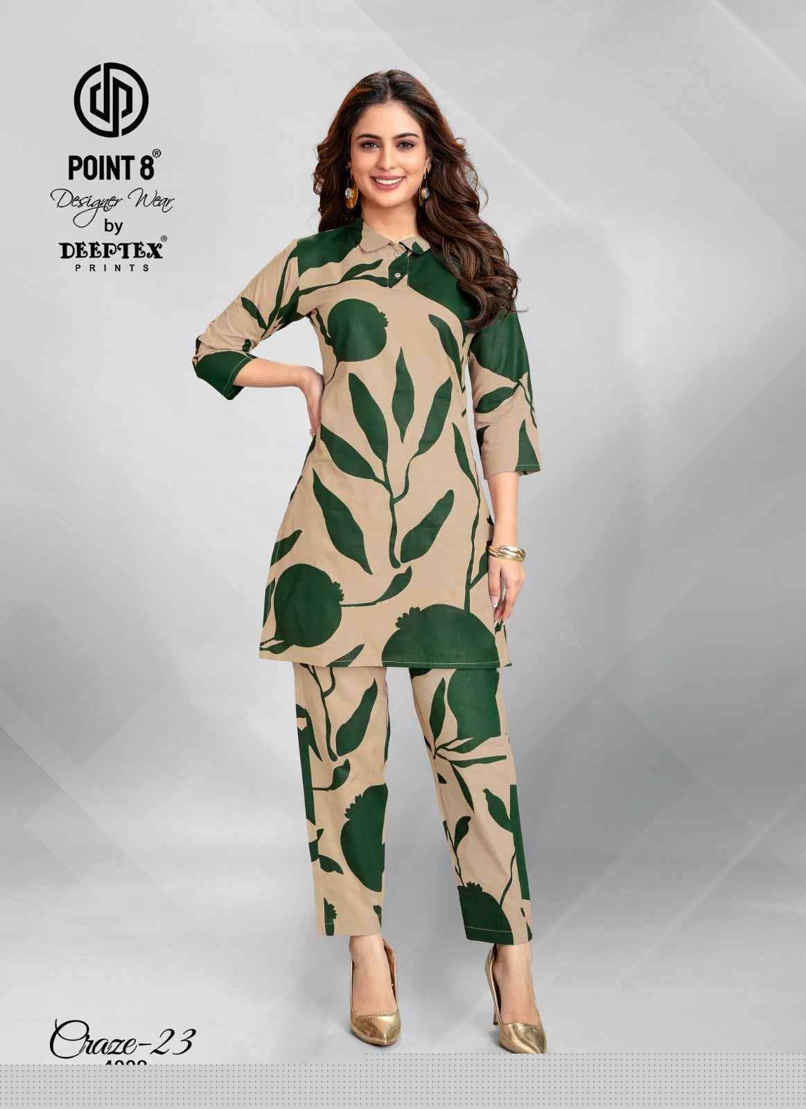 Craze-23 Vol-4 By Deeptex Prints 4001 To 4010 Series Designer Stylish Fancy Colorful Beautiful Party Wear & Ethnic Wear Collection Premium Cotton Co-Ords At Wholesale Price