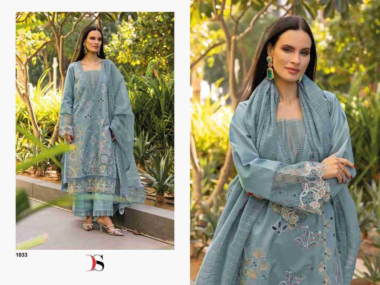 Qalamkar Lawn-25 Nx By Deepsy Suits Designer Pakistani Suits Beautiful Stylish Fancy Colorful Party Wear & Occasional Wear Pure Cotton Embroidered Dresses At Wholesale Price