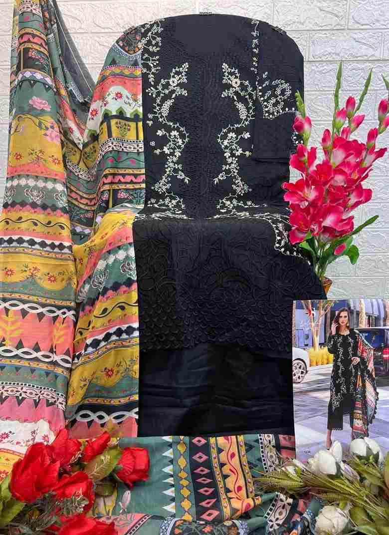 Qalamkar Lawn-25 Nx By Deepsy Suits Designer Pakistani Suits Beautiful Stylish Fancy Colorful Party Wear & Occasional Wear Pure Cotton Embroidered Dresses At Wholesale Price