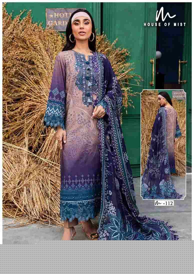 Ghazal Vol-12 By House Of Mist 111 To 116 Series Beautiful Pakistani Suits Colorful Stylish Fancy Casual Wear & Ethnic Wear Pure Cotton Print Dresses At Wholesale Price