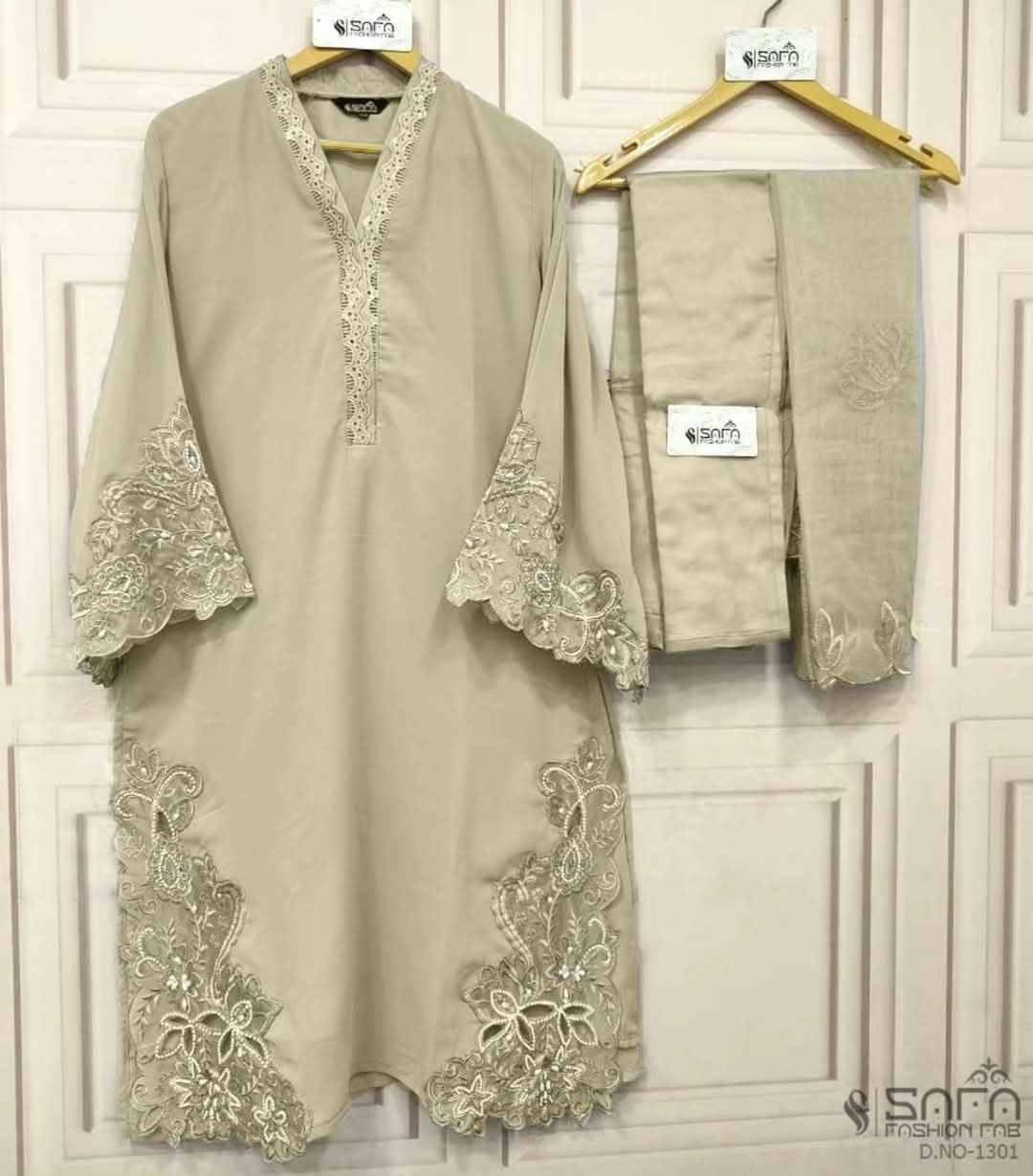 Safa 1301 Colours Vol-2 By Safa Fashion 1301-C To 1301-F Series Designer Stylish Fancy Colorful Beautiful Party Wear & Ethnic Wear Collection Heavy Georgette Dresses At Wholesale Price