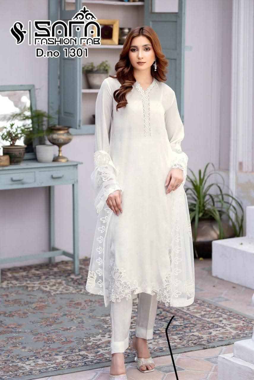 Safa 1301 Colours Vol-2 By Safa Fashion 1301-C To 1301-F Series Designer Stylish Fancy Colorful Beautiful Party Wear & Ethnic Wear Collection Heavy Georgette Dresses At Wholesale Price