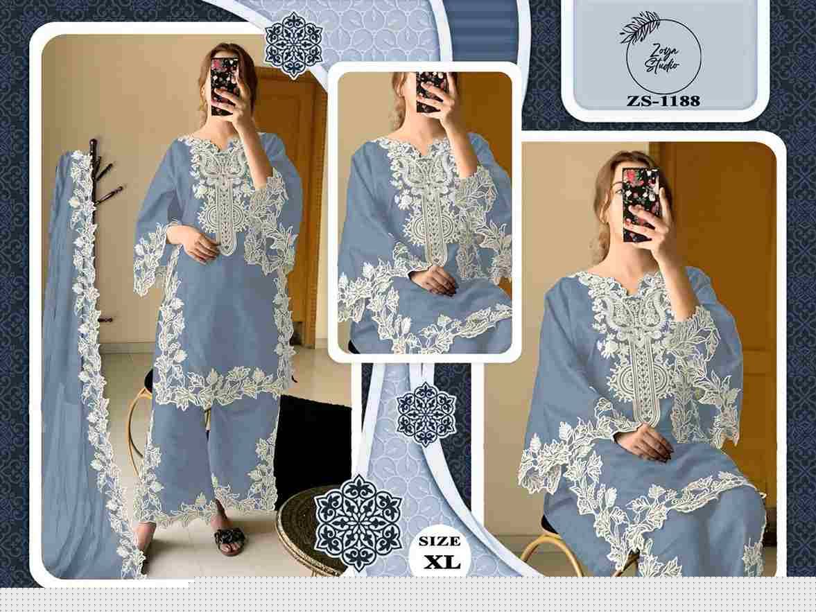 ZS-1188 Colours By ZS Textile 1188-A To 1188-F Series Beautiful Pakistani Suits Colorful Stylish Fancy Casual Wear & Ethnic Wear Romna Silk Dresses At Wholesale Price
