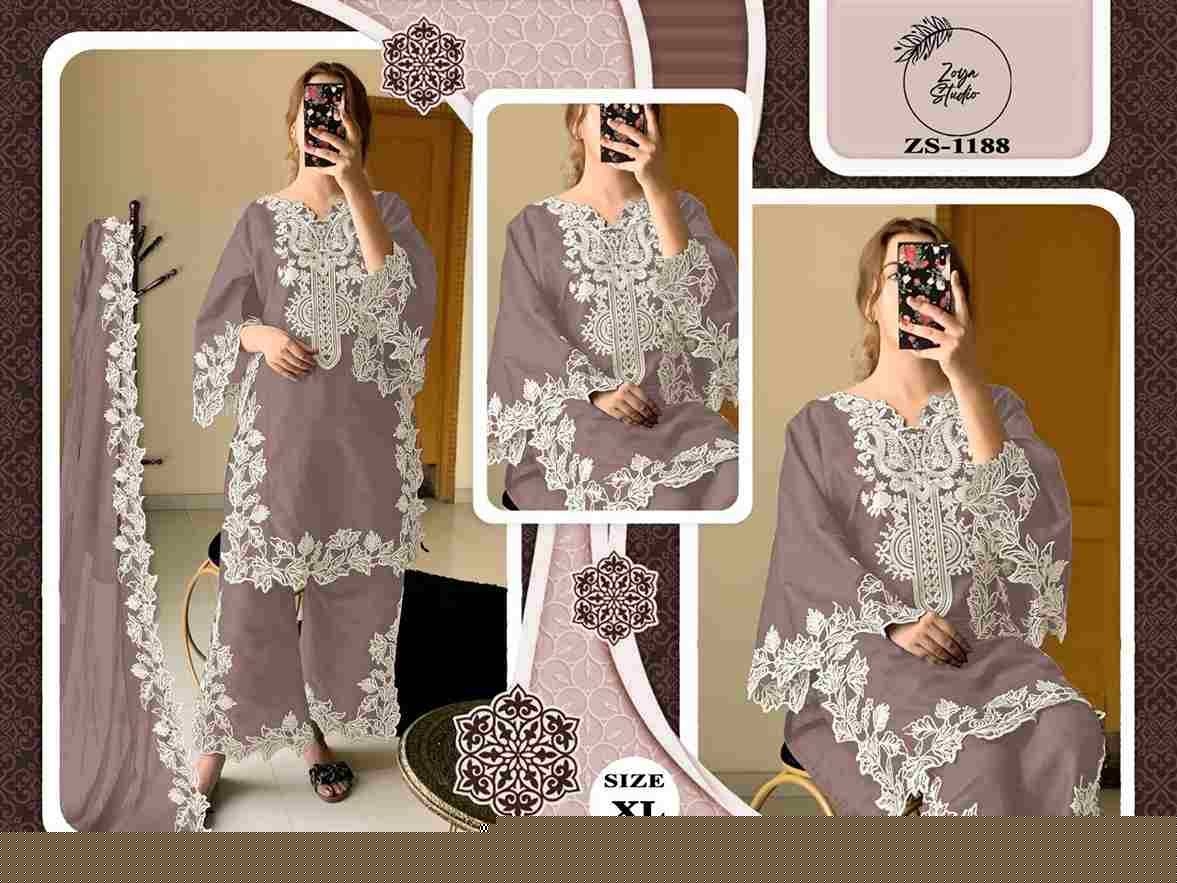 ZS-1188 Colours By ZS Textile 1188-A To 1188-F Series Beautiful Pakistani Suits Colorful Stylish Fancy Casual Wear & Ethnic Wear Romna Silk Dresses At Wholesale Price
