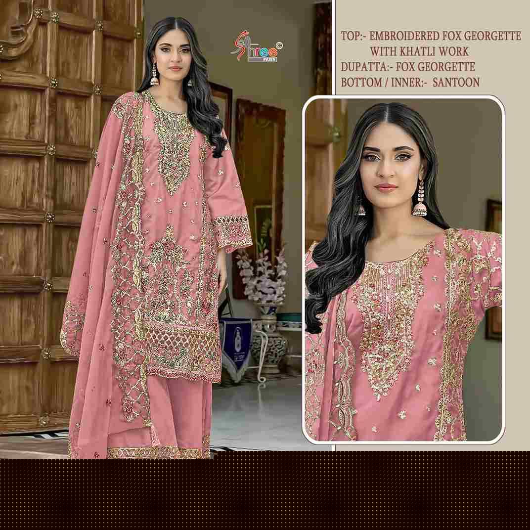 Shree Fabs Hit Design K-5200 Colours By Shree Fabs K-5200-A To K-5200-D Series Designer Pakistani Suits Beautiful Fancy Stylish Colorful Party Wear & Occasional Wear Faux Georgette With Embroidery Dresses At Wholesale Price
