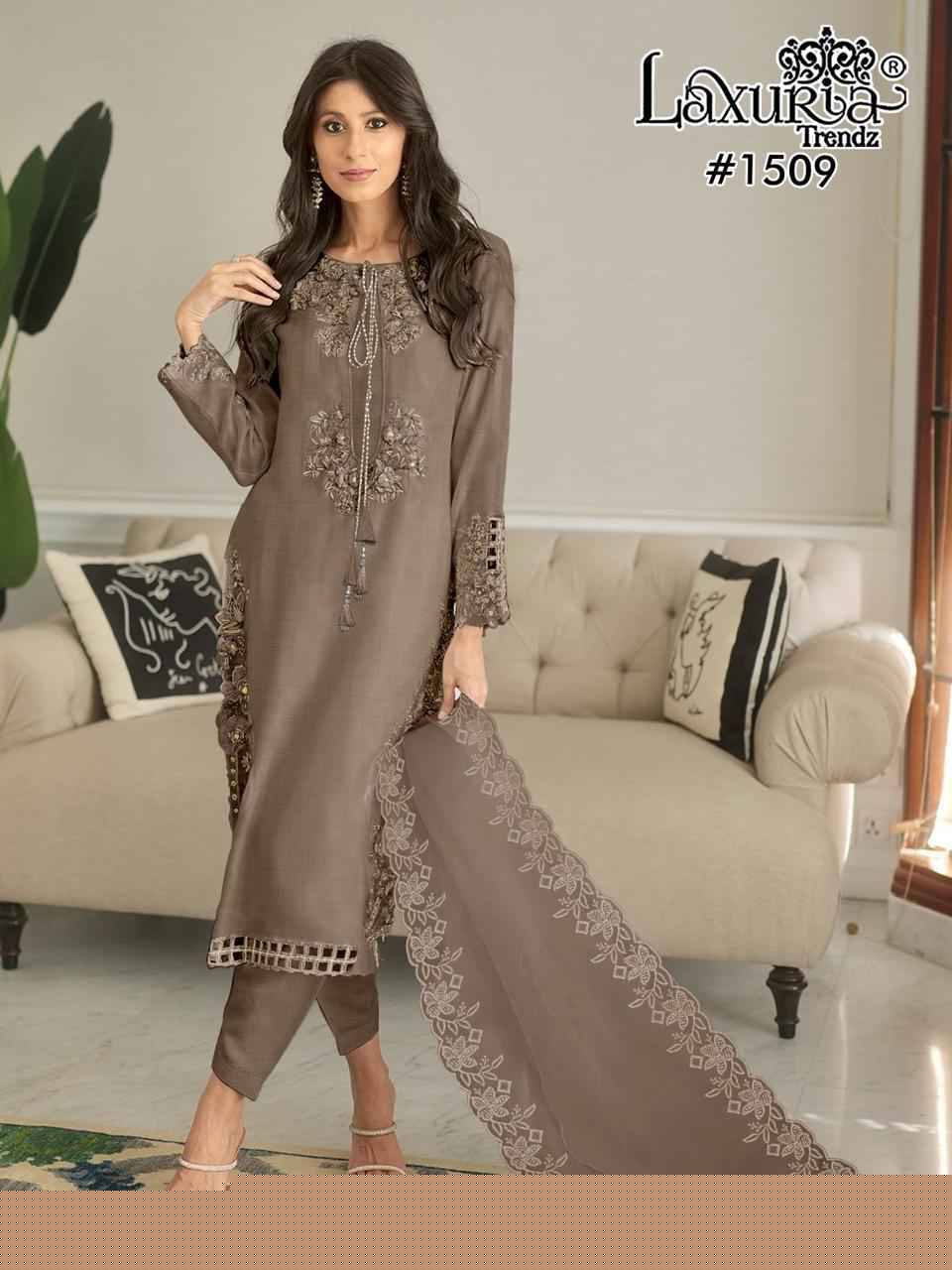 Luxuria Trendz 1509 Colours By Luxuria 1509-A To 1509-C Series Beautiful Pakistani Suits Colorful Stylish Fancy Casual Wear & Ethnic Wear Fancy Dresses At Wholesale Price