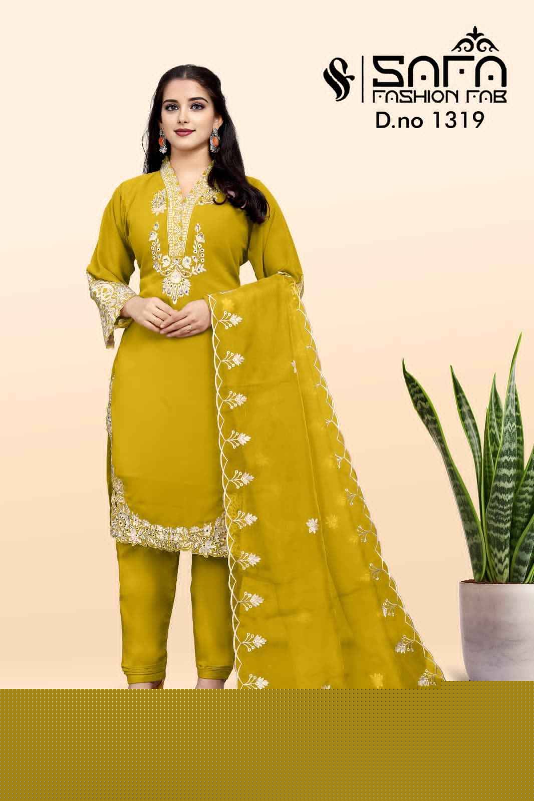 Safa 1319 Colours Vol-2 By Safa Fashion 1319-D To 1319-F Series Designer Stylish Fancy Colorful Beautiful Party Wear & Ethnic Wear Collection Heavy Georgette Dresses At Wholesale Price