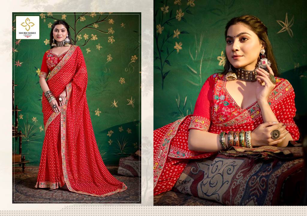 Iragai By Shubh Saree 1001 To 1008 Series Indian Traditional Wear Collection Beautiful Stylish Fancy Colorful Party Wear & Occasional Wear Georgette Sarees At Wholesale Price