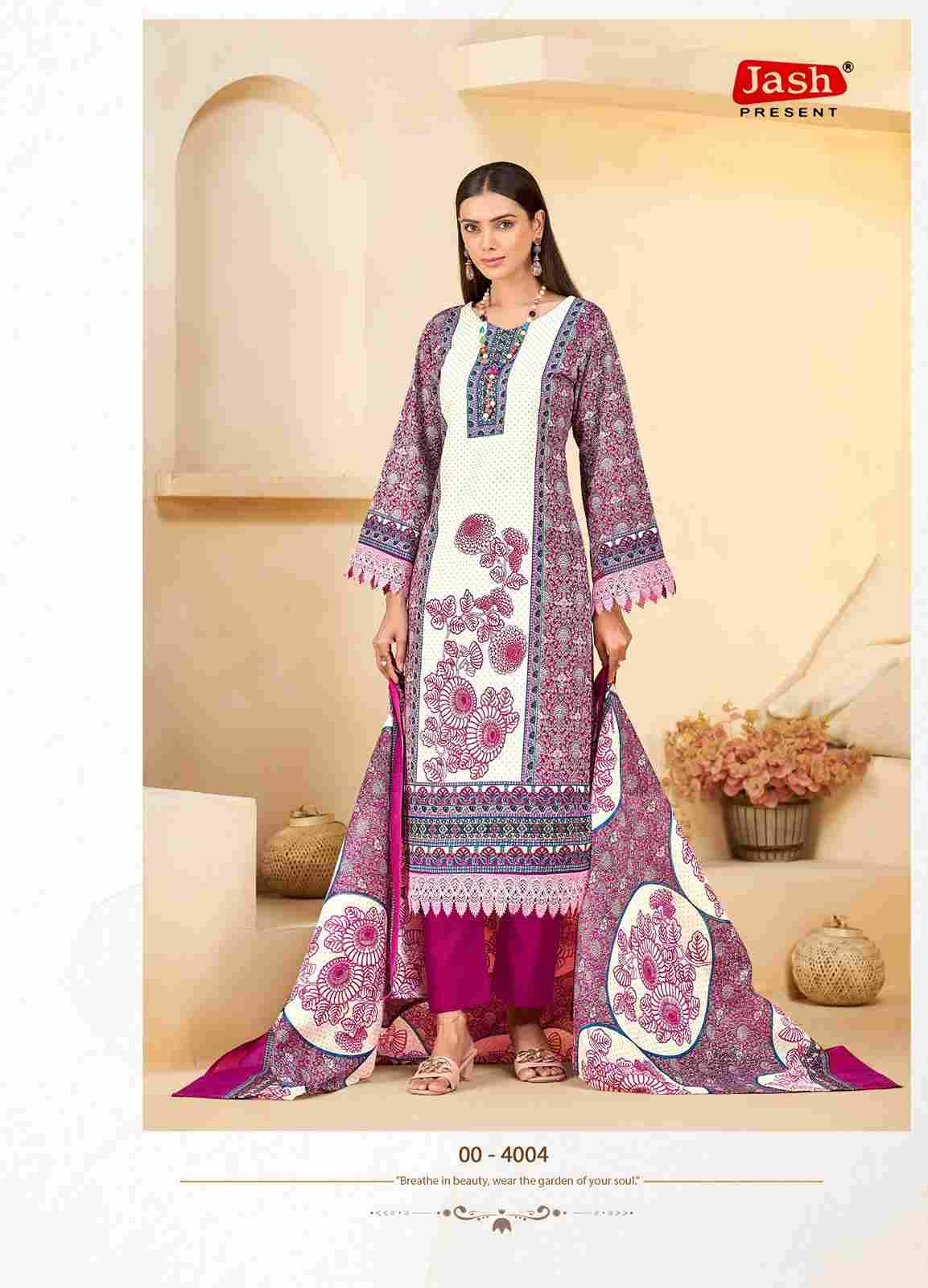Qurbat Vol-4 By Jash 4001 To 4008 Series Beautiful Festive Suits Stylish Fancy Colorful Casual Wear & Ethnic Wear Cotton Print Dresses At Wholesale Price