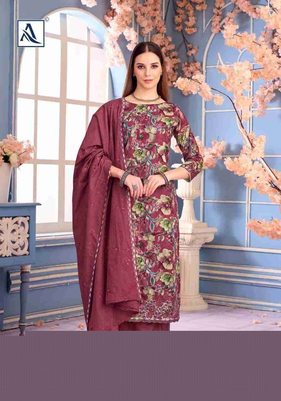 Rizwana By Alok Suit 1787-001 To 1787-006 Series Beautiful Festive Suits Stylish Fancy Colorful Casual Wear & Ethnic Wear Pure Cambric Cotton Embroidered Dresses At Wholesale Price