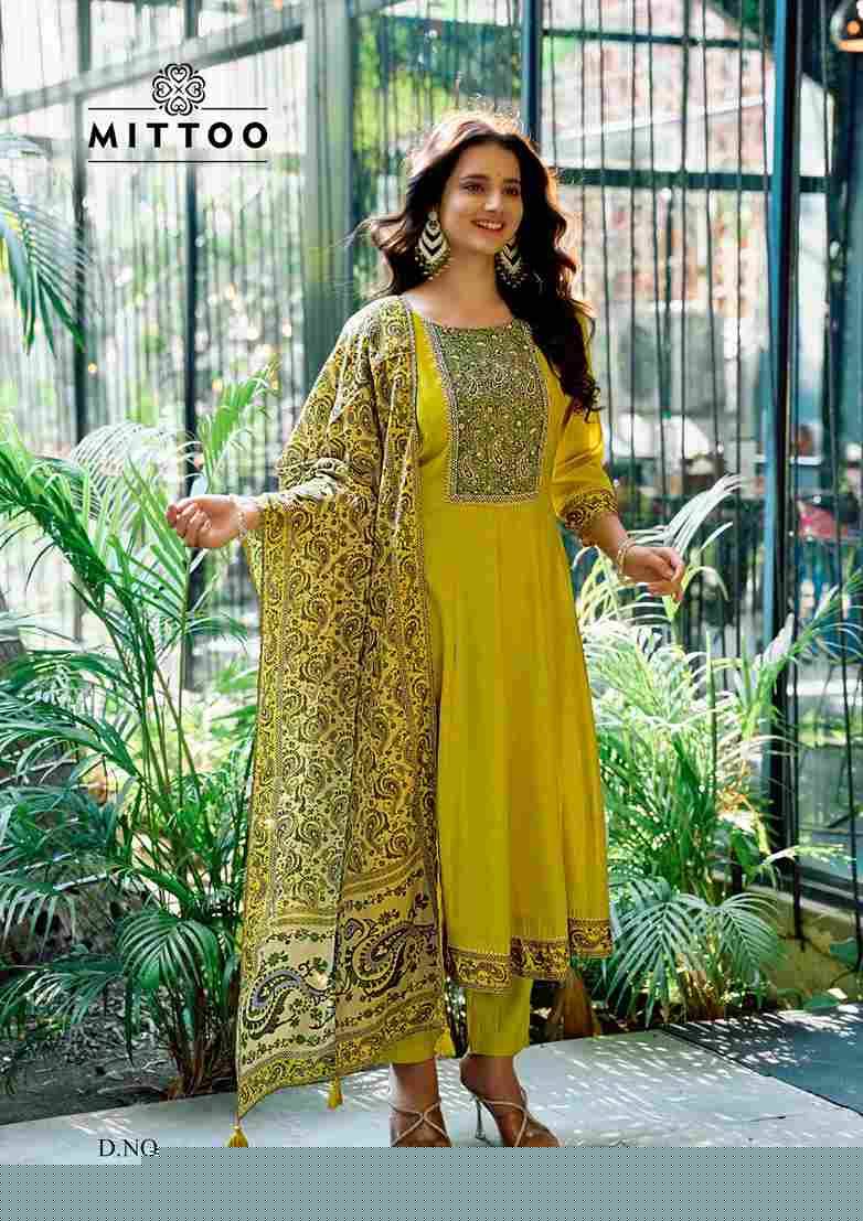 Muskaan By Mittoo 1001 To 1006 Series Designer Festive Suits Beautiful Stylish Fancy Colorful Party Wear & Occasional Wear Modal Silk Dresses At Wholesale Price