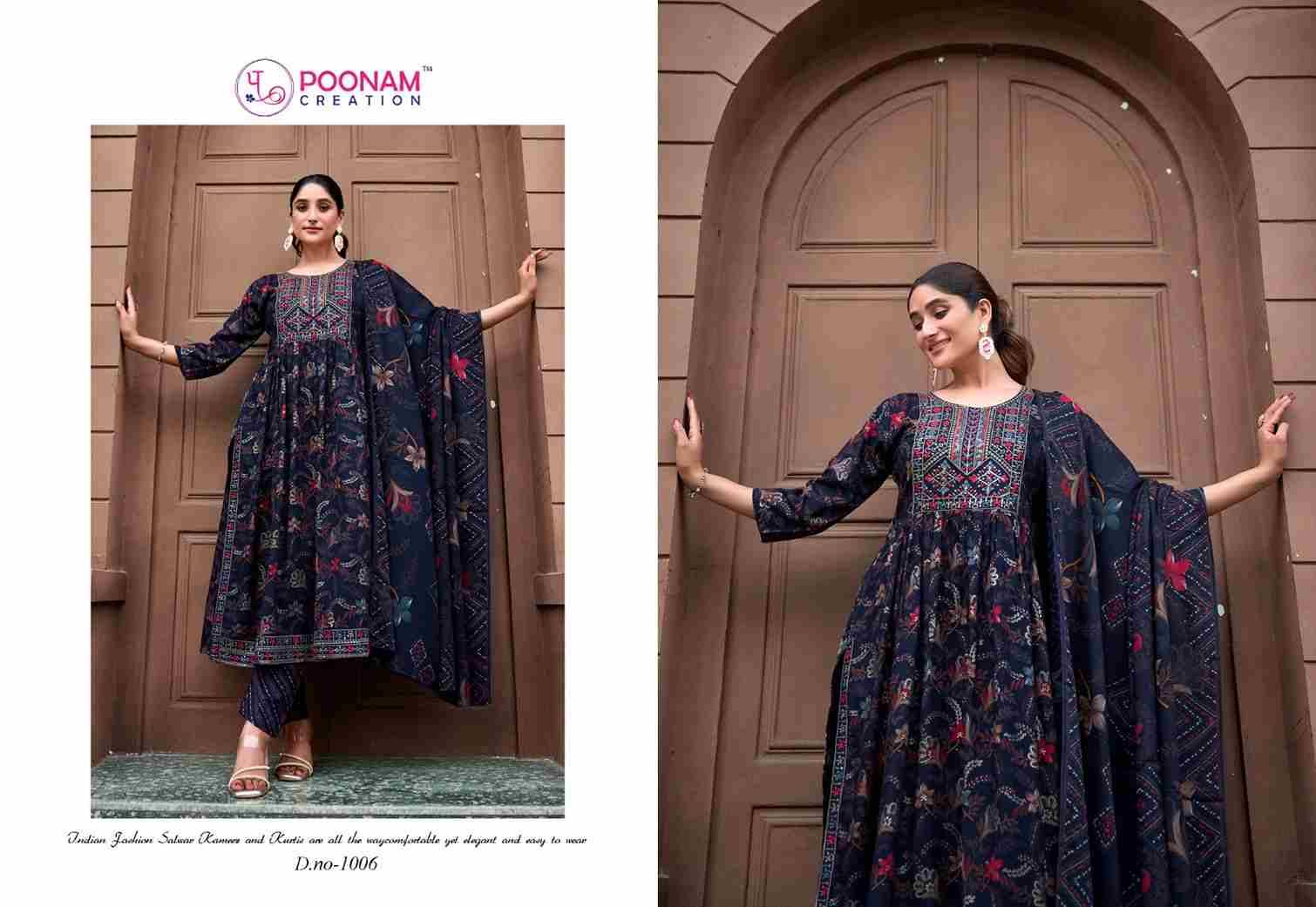 Shagun By Poonam Creation 1001 To 1008 Series Designer Festive Suits Beautiful Stylish Fancy Colorful Party Wear & Occasional Wear Heavy Rayon Dresses At Wholesale Price