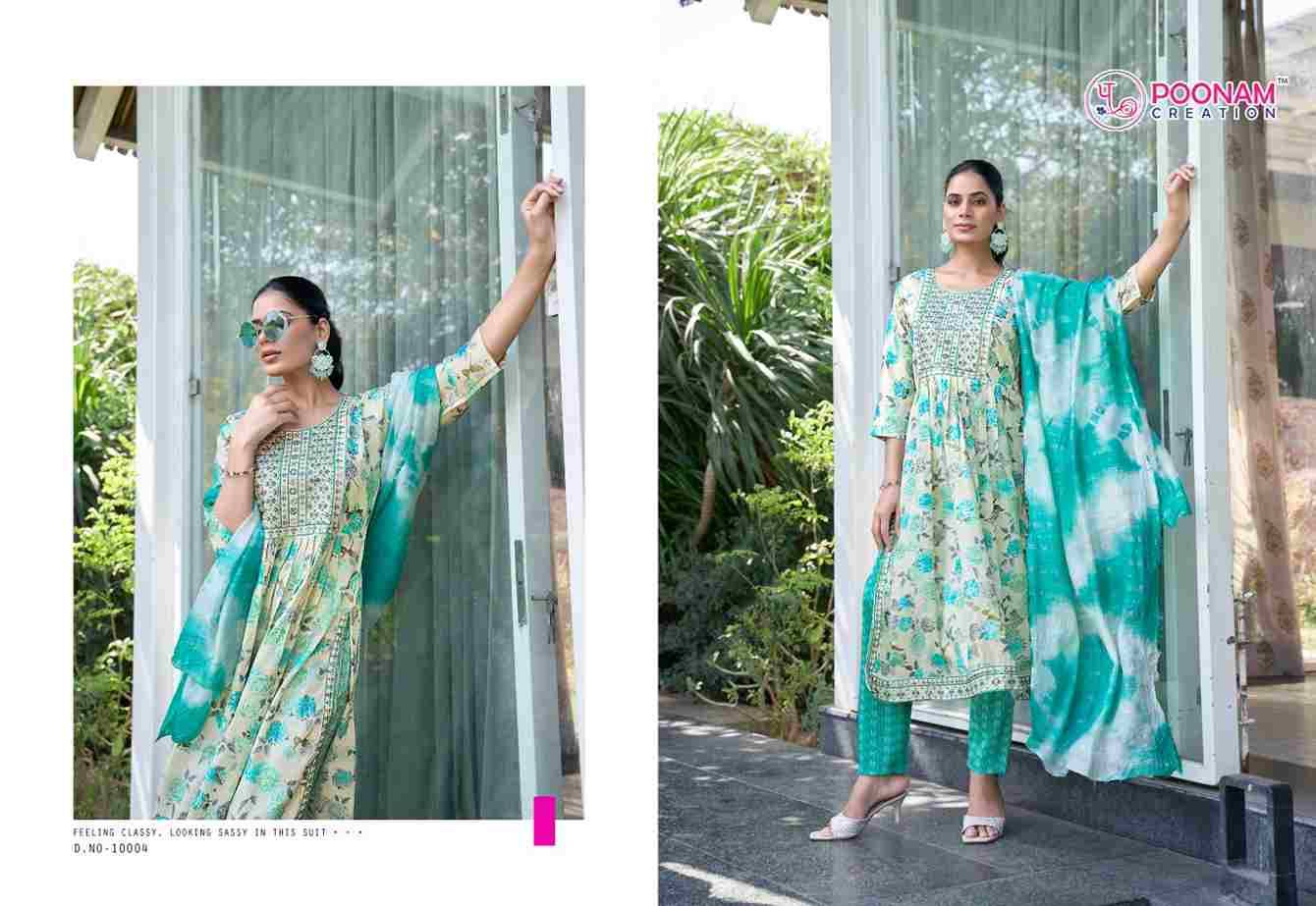 Swaara Vol-10 By Poonam Creation 10001 To 10008 Series Designer Festive Suits Beautiful Stylish Fancy Colorful Party Wear & Occasional Wear Heavy Capsule Dresses At Wholesale Price