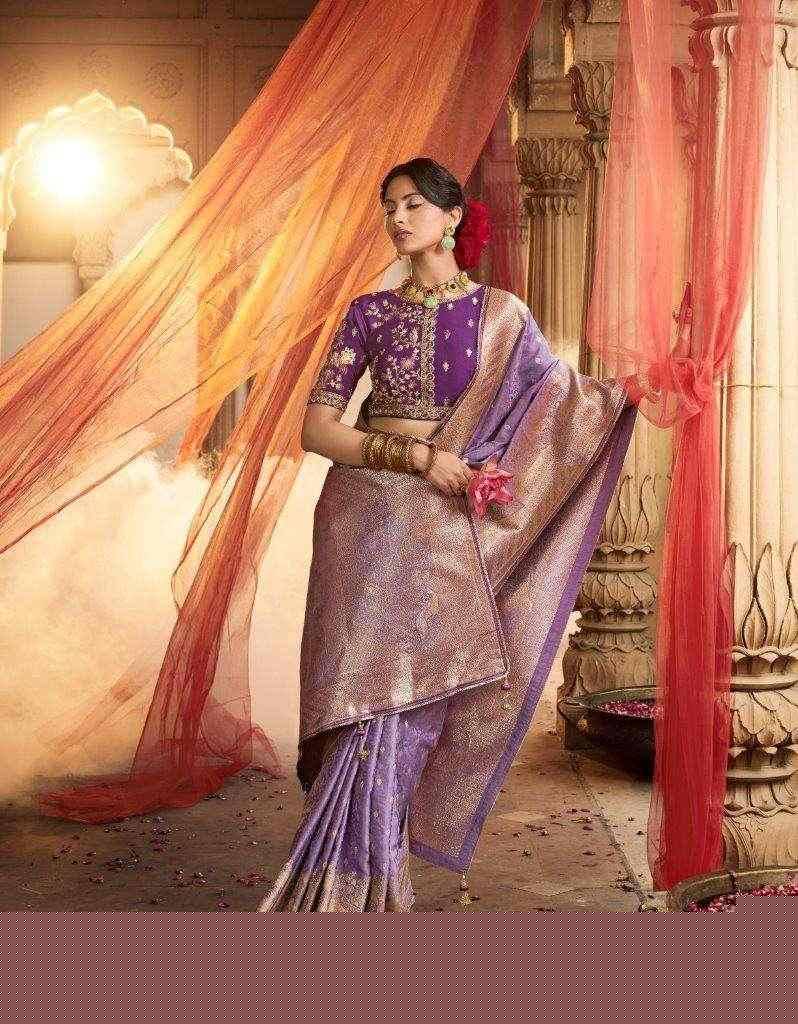 Kaya By Kira K-6101 To K-6110 Series Indian Traditional Wear Collection Beautiful Stylish Fancy Colorful Party Wear & Occasional Wear Pure Satin Sarees At Wholesale Price