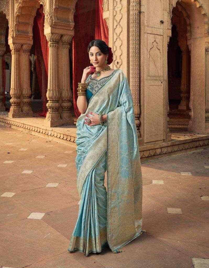 Kaya By Kira K-6101 To K-6110 Series Indian Traditional Wear Collection Beautiful Stylish Fancy Colorful Party Wear & Occasional Wear Pure Satin Sarees At Wholesale Price