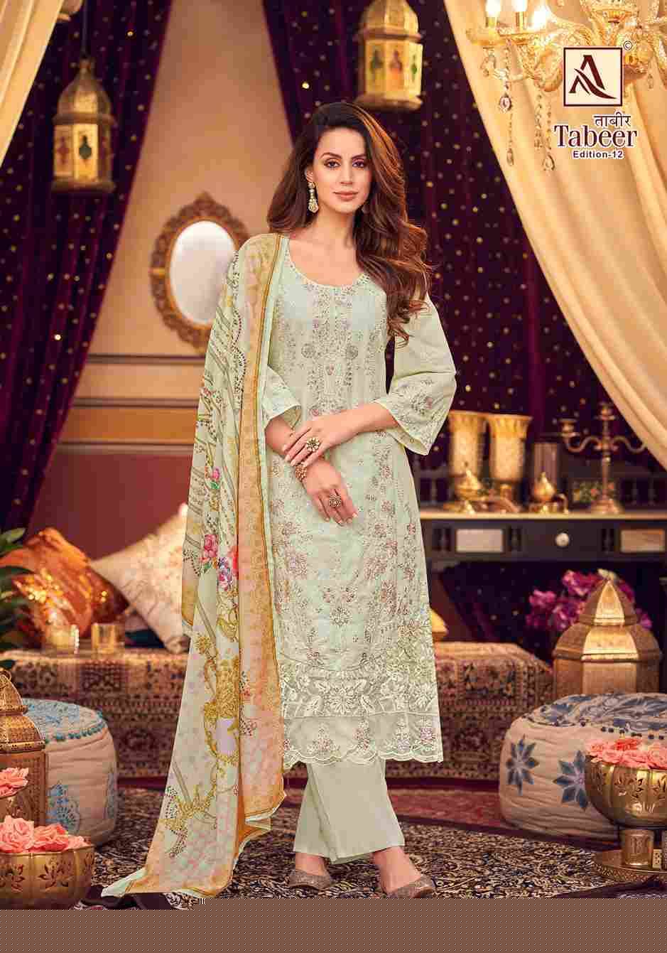 Tabeer Vol-12 By Alok Suit 1795-001 To 1795-008 Series Beautiful Festive Suits Stylish Fancy Colorful Casual Wear & Ethnic Wear Pure Cambric Lawn Embroidered Dresses At Wholesale Price