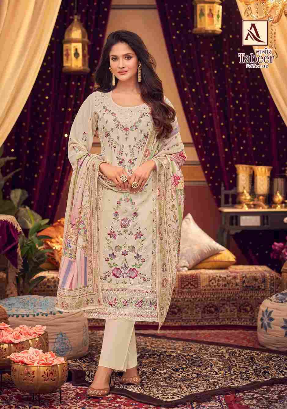Tabeer Vol-12 By Alok Suit 1795-001 To 1795-008 Series Beautiful Festive Suits Stylish Fancy Colorful Casual Wear & Ethnic Wear Pure Cambric Lawn Embroidered Dresses At Wholesale Price