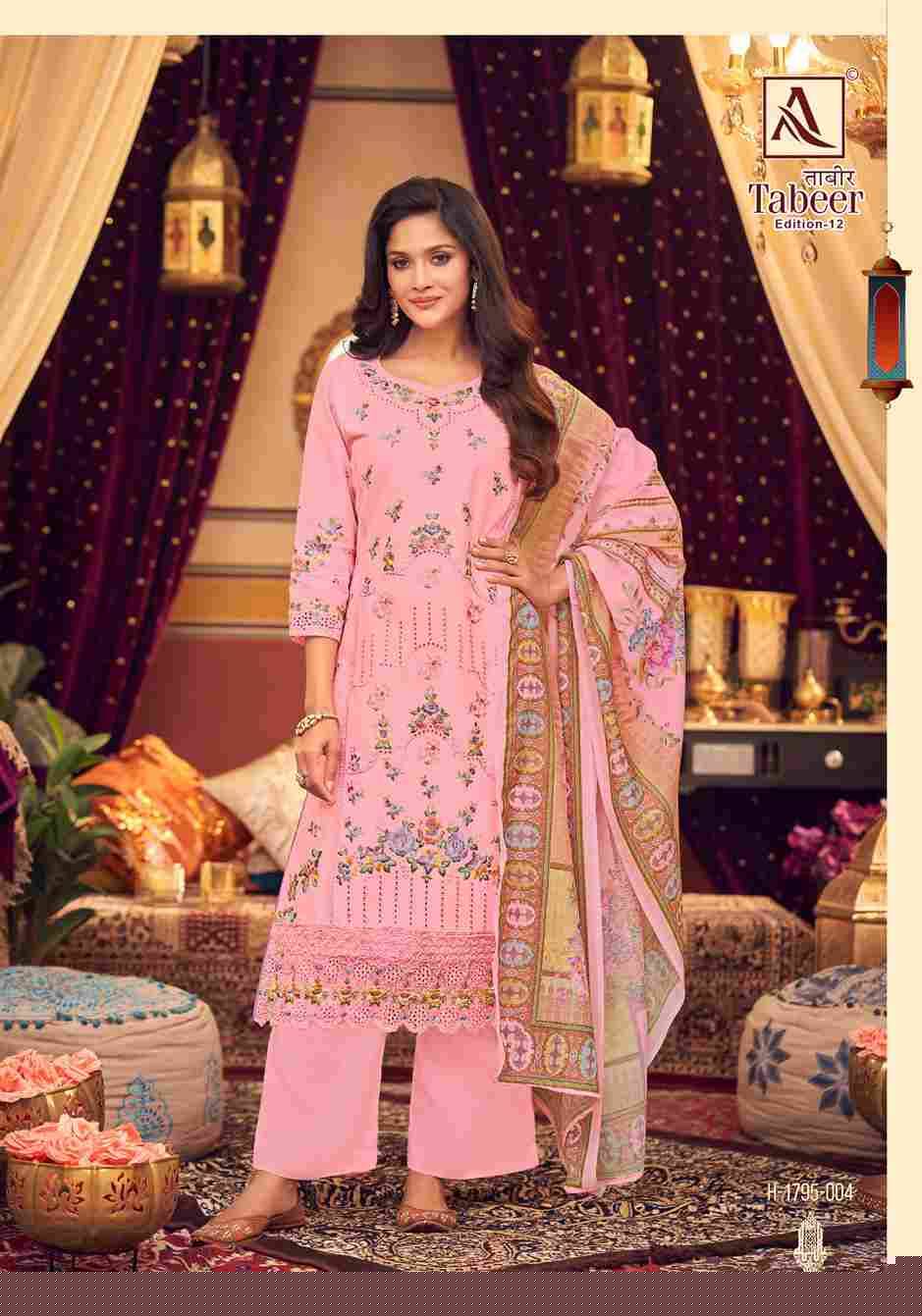 Tabeer Vol-12 By Alok Suit 1795-001 To 1795-008 Series Beautiful Festive Suits Stylish Fancy Colorful Casual Wear & Ethnic Wear Pure Cambric Lawn Embroidered Dresses At Wholesale Price