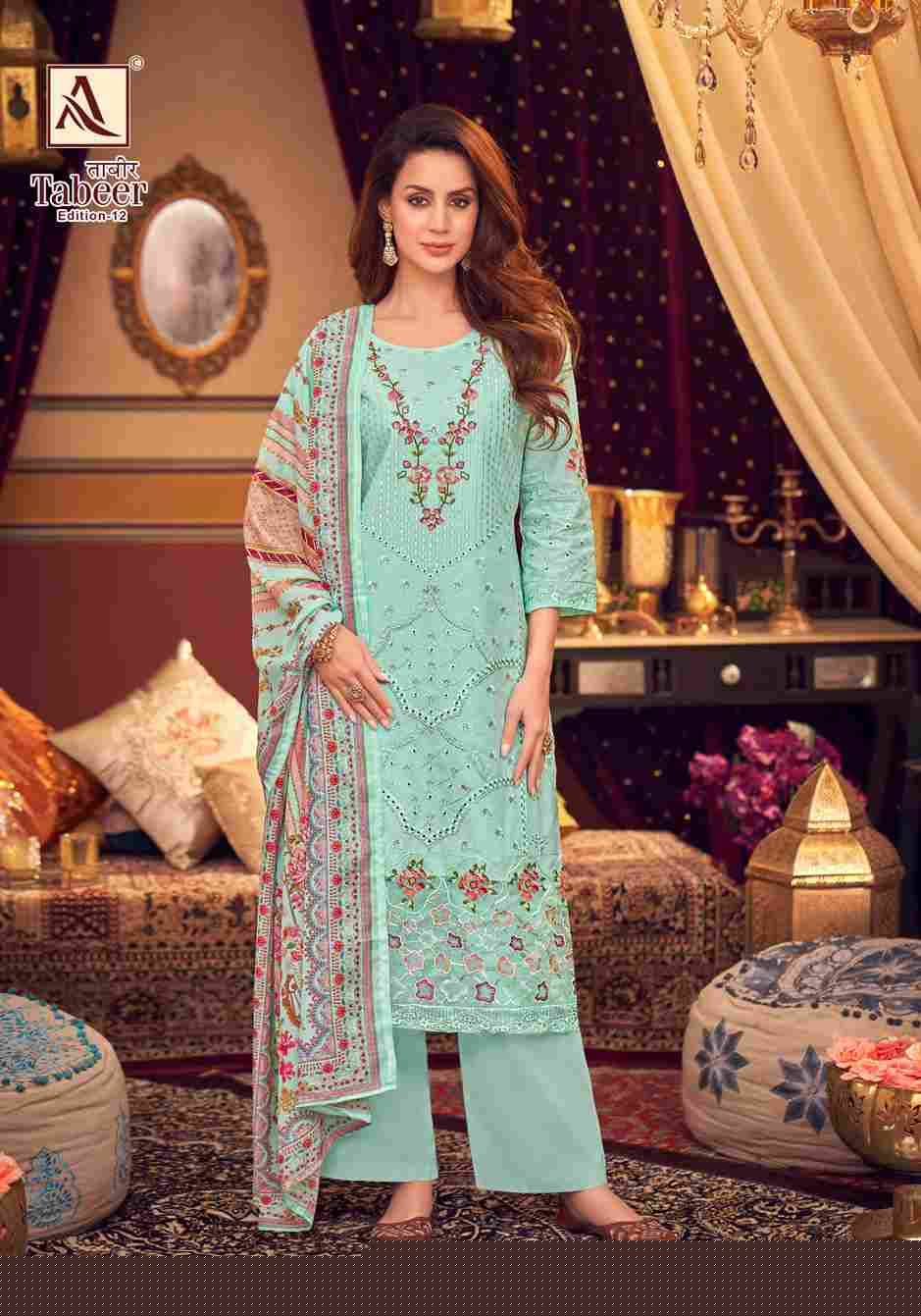Tabeer Vol-12 By Alok Suit 1795-001 To 1795-008 Series Beautiful Festive Suits Stylish Fancy Colorful Casual Wear & Ethnic Wear Pure Cambric Lawn Embroidered Dresses At Wholesale Price