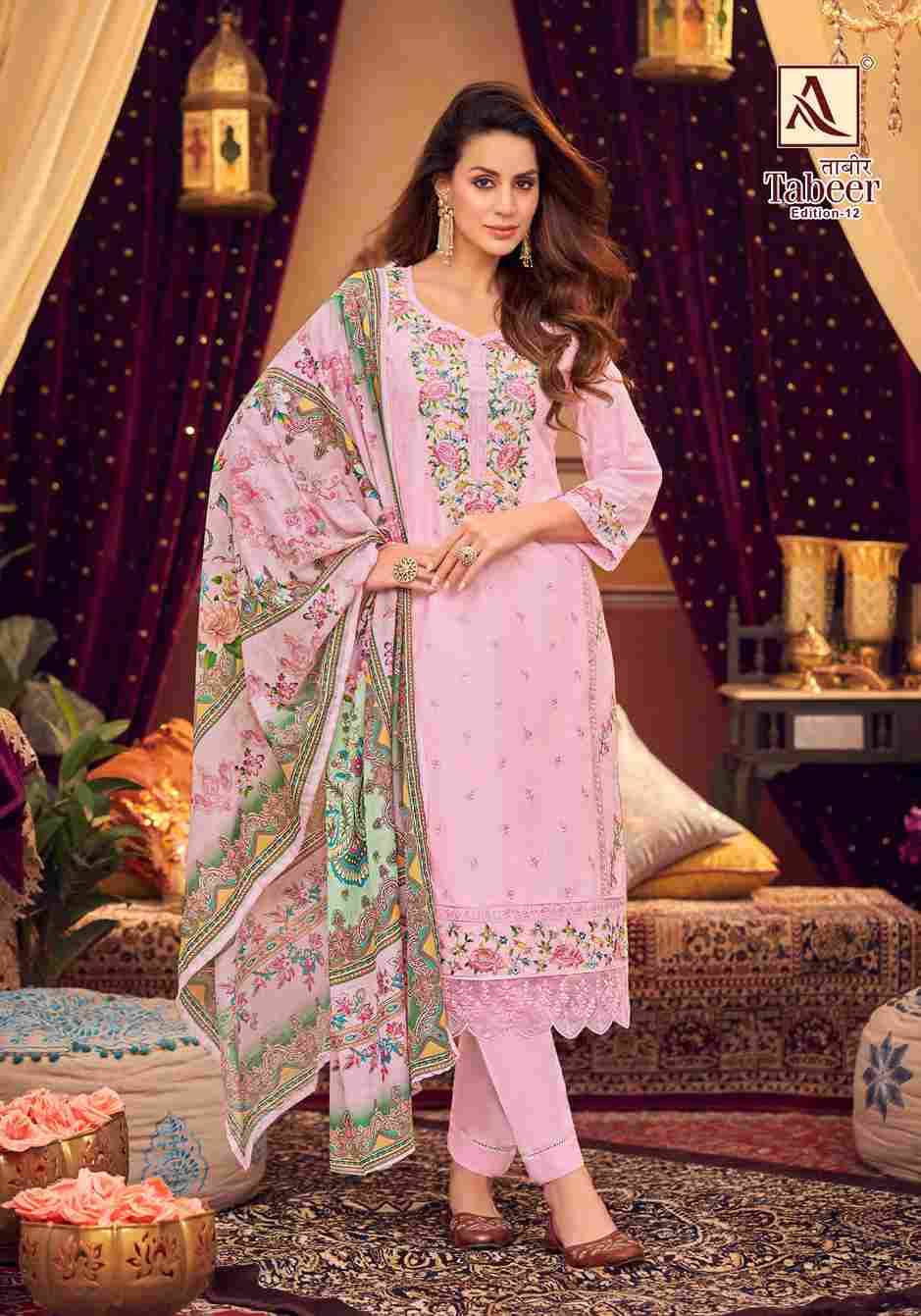 Tabeer Vol-12 By Alok Suit 1795-001 To 1795-008 Series Beautiful Festive Suits Stylish Fancy Colorful Casual Wear & Ethnic Wear Pure Cambric Lawn Embroidered Dresses At Wholesale Price