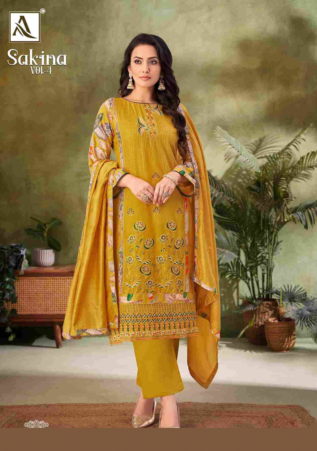 Sakina Vol-4 By Alok Suit 1856-001 To 1856-004 Series Beautiful Festive Suits Stylish Fancy Colorful Casual Wear & Ethnic Wear Pure Viscose Rayon Print Dresses At Wholesale Price