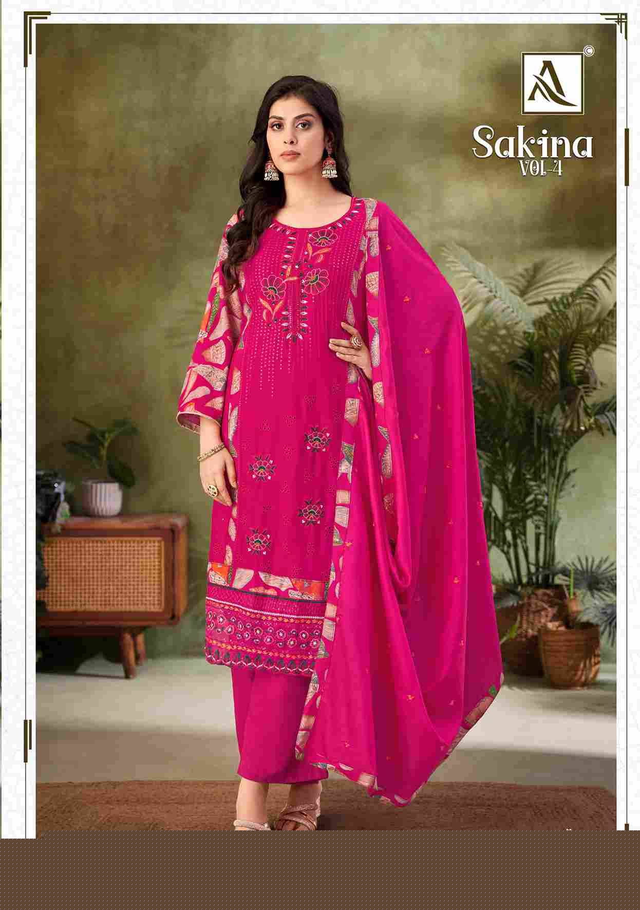 Sakina Vol-4 By Alok Suit 1856-001 To 1856-004 Series Beautiful Festive Suits Stylish Fancy Colorful Casual Wear & Ethnic Wear Pure Viscose Rayon Print Dresses At Wholesale Price