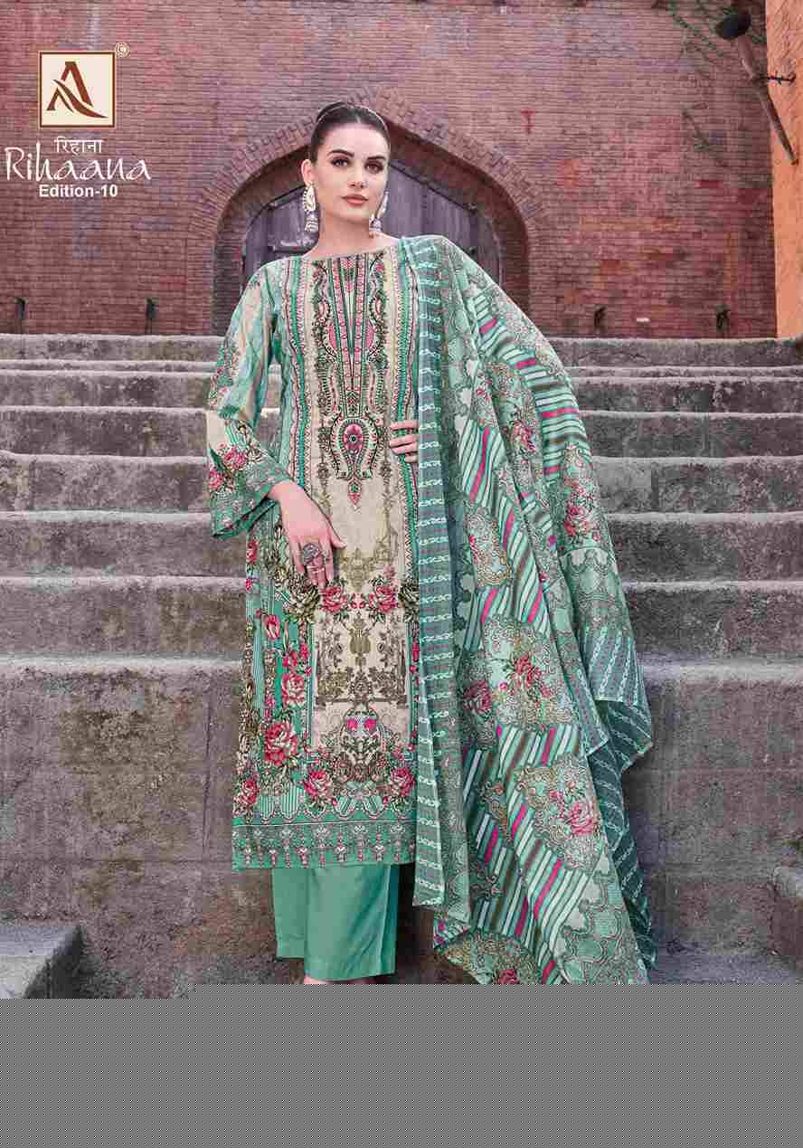 Rihaana Vol-10 By Alok Suit 810-01 To 810-08 Series Beautiful Festive Suits Stylish Fancy Colorful Casual Wear & Ethnic Wear Pure Cambric Cotton Print Dresses At Wholesale Price