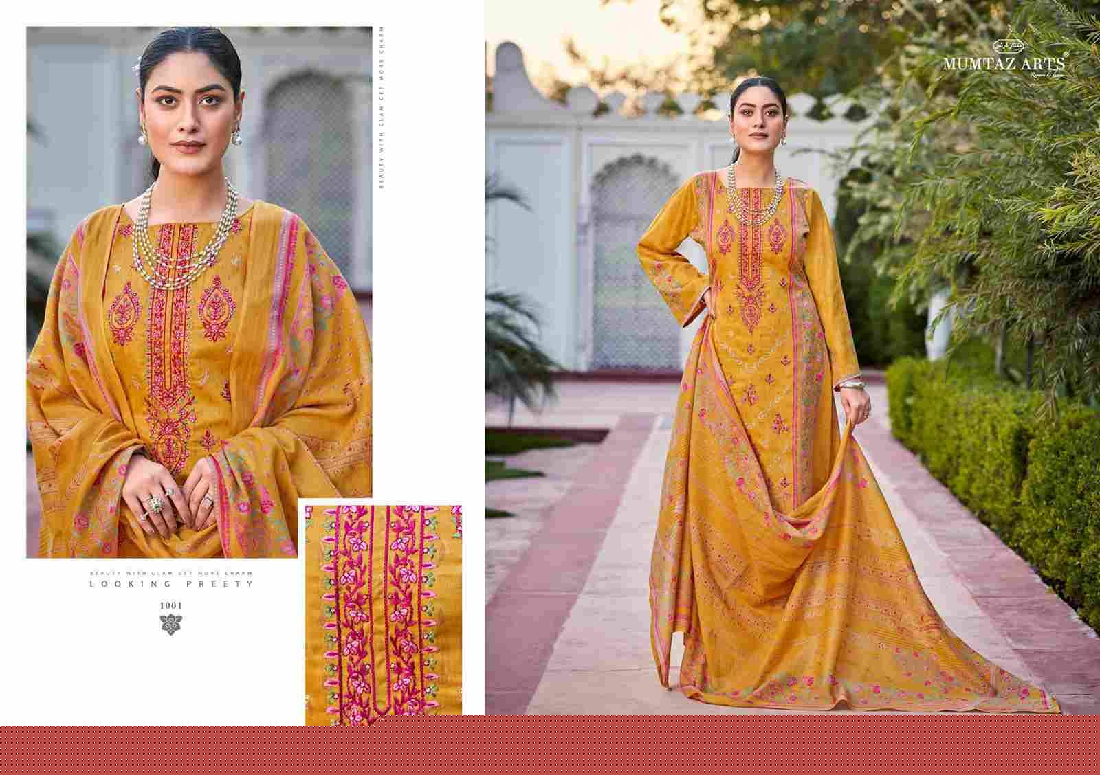Rose By Mumtaz Arts 1001 To 1006 Series Designer Festive Suits Collection Beautiful Stylish Fancy Colorful Party Wear & Occasional Wear Pure Cotton Cambric Dresses At Wholesale Price