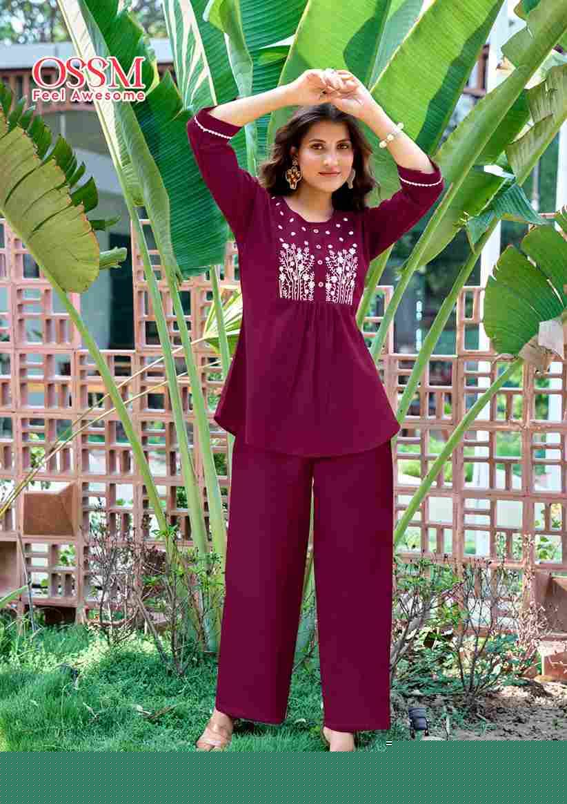 Glamour By Ossm 1001 To 1006 Series Designer Stylish Fancy Colorful Beautiful Party Wear & Ethnic Wear Collection Premium Cotton Co-Ords At Wholesale Price
