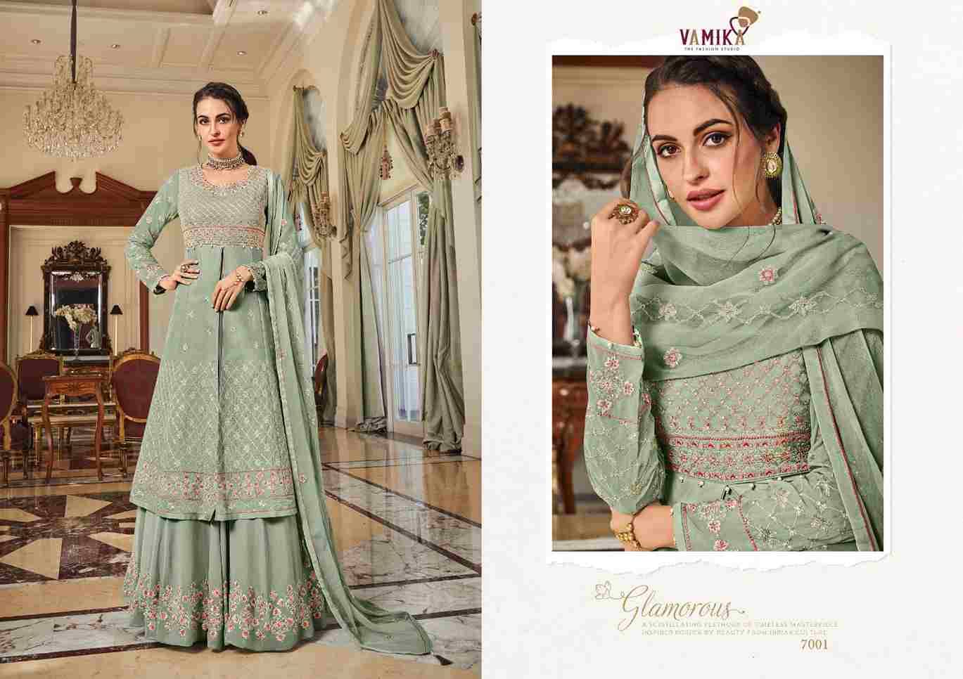 Riyaaz Nx By Vamika Beautiful Sharara Suits Colorful Stylish Fancy Casual Wear & Ethnic Wear Faux Georgette Embroidered Dresses At Wholesale Price