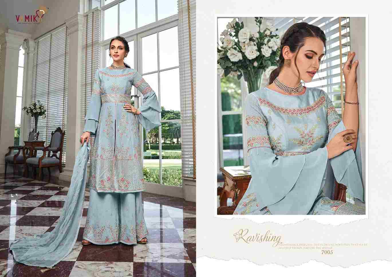 Riyaaz Nx By Vamika Beautiful Sharara Suits Colorful Stylish Fancy Casual Wear & Ethnic Wear Faux Georgette Embroidered Dresses At Wholesale Price