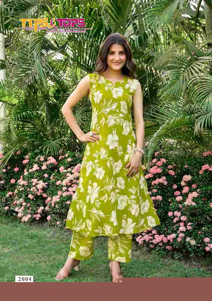 Olivia Vol-2 By Tips And Tops 2001 To 2006 Series Designer Stylish Fancy Colorful Beautiful Party Wear & Ethnic Wear Collection Rayon Co-Ords At Wholesale Price