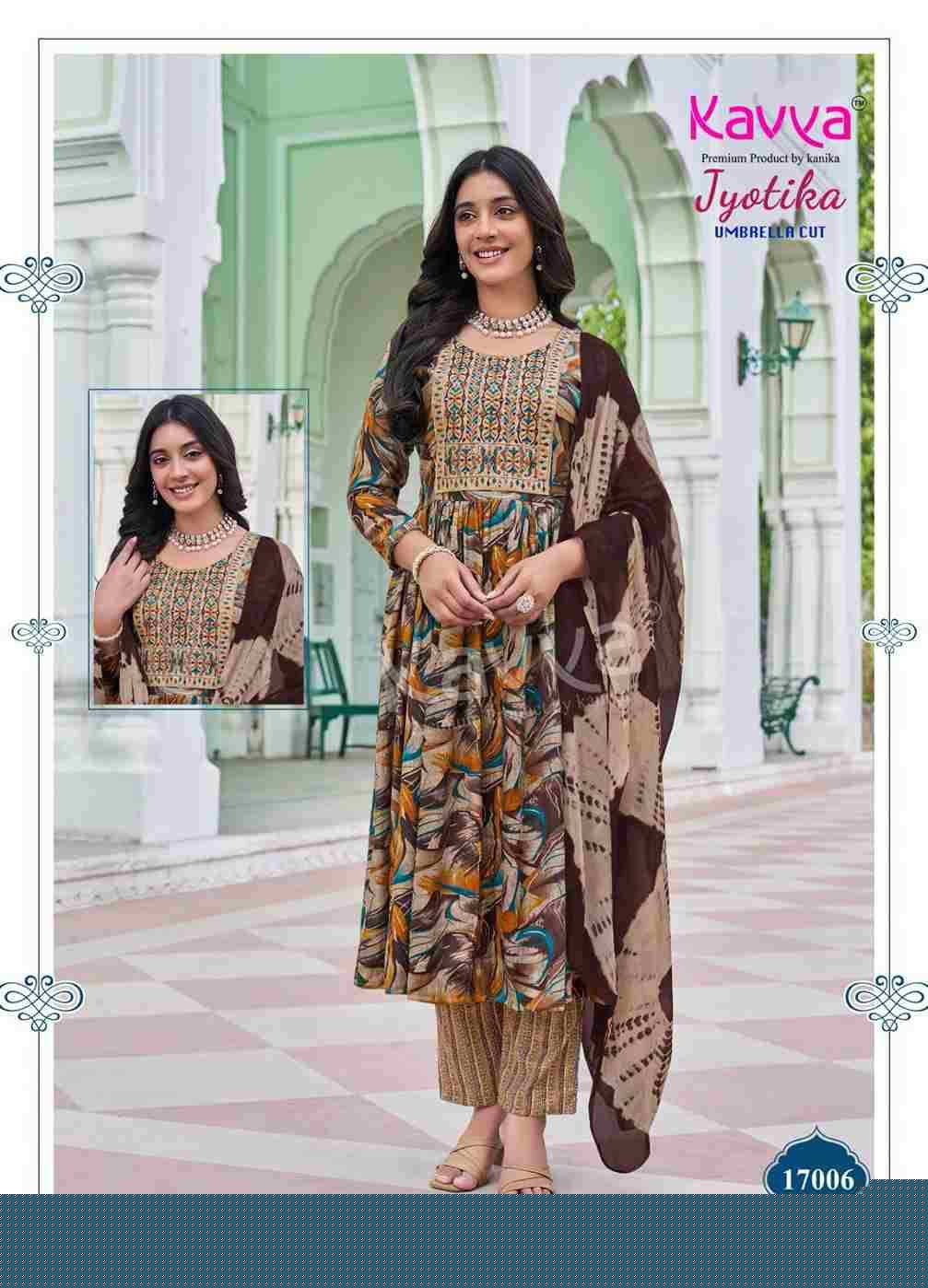 Jyotika Vol-17 By Kavya 17001 To 17010 Series Beautiful Festive Suits Colorful Stylish Fancy Casual Wear & Ethnic Wear Capsule Print Dresses At Wholesale Price