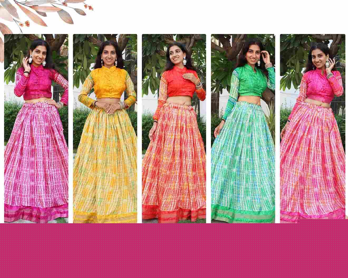 Gr-7141 By Fashid Wholesale 01 To 05 Series Designer Beautiful Collection Occasional Wear & Party Wear Pure Tussar Silk Lehengas At Wholesale Price