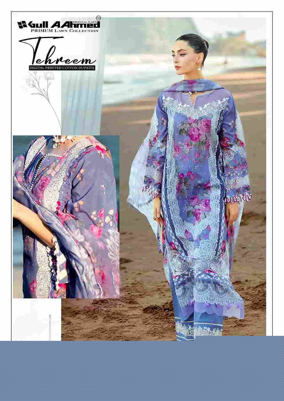 Tehreem Vol-3 By Gull Aahmed 3001 To 3006 Series Beautiful Festive Suits Stylish Fancy Colorful Casual Wear & Ethnic Wear Pure Lawn Dresses At Wholesale Price