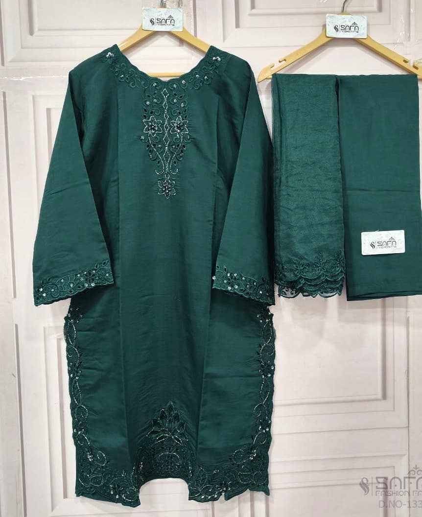 Safa 1332 Colours By Safa Fashion 1332-A To 1332-B Series Designer Stylish Fancy Colorful Beautiful Party Wear & Ethnic Wear Collection Heavy Cotton Dresses At Wholesale Price