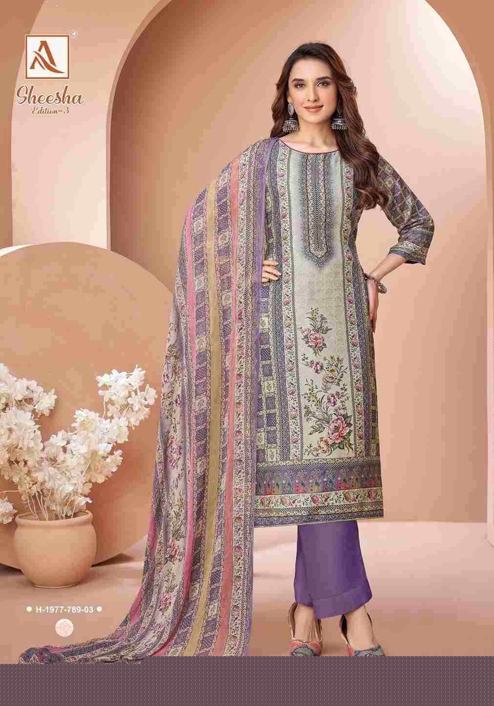 Sheesha Vol-3 By Alok Suit 1977-001 To 1977-004 Series Beautiful Festive Suits Colorful Stylish Fancy Casual Wear & Ethnic Wear Pure Viscose Muslin Dresses At Wholesale Price