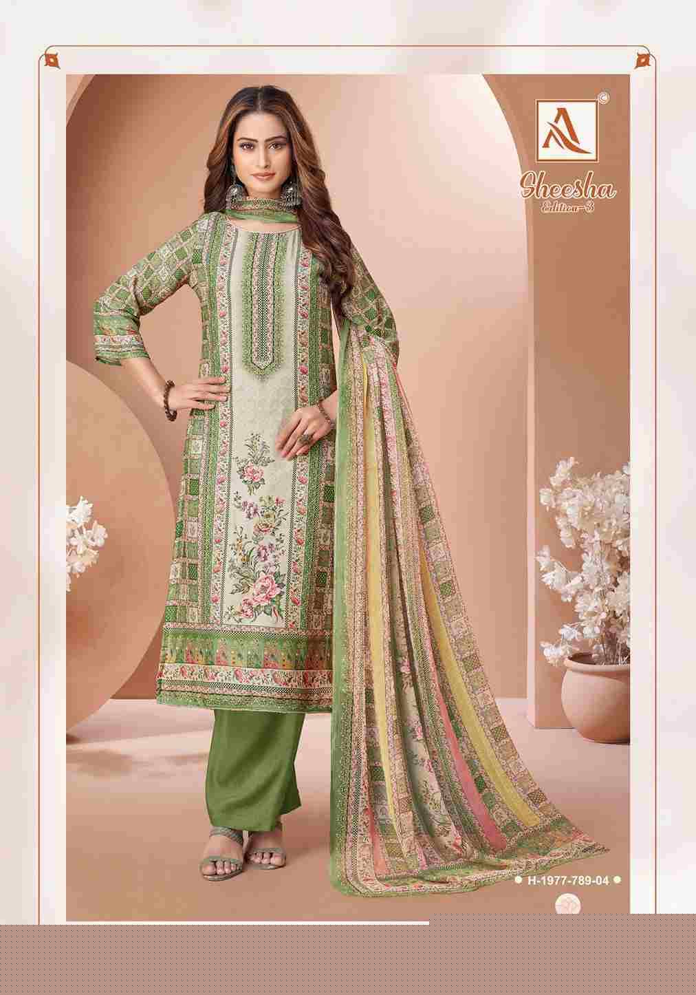 Sheesha Vol-3 By Alok Suit 1977-001 To 1977-004 Series Beautiful Festive Suits Colorful Stylish Fancy Casual Wear & Ethnic Wear Pure Viscose Muslin Dresses At Wholesale Price