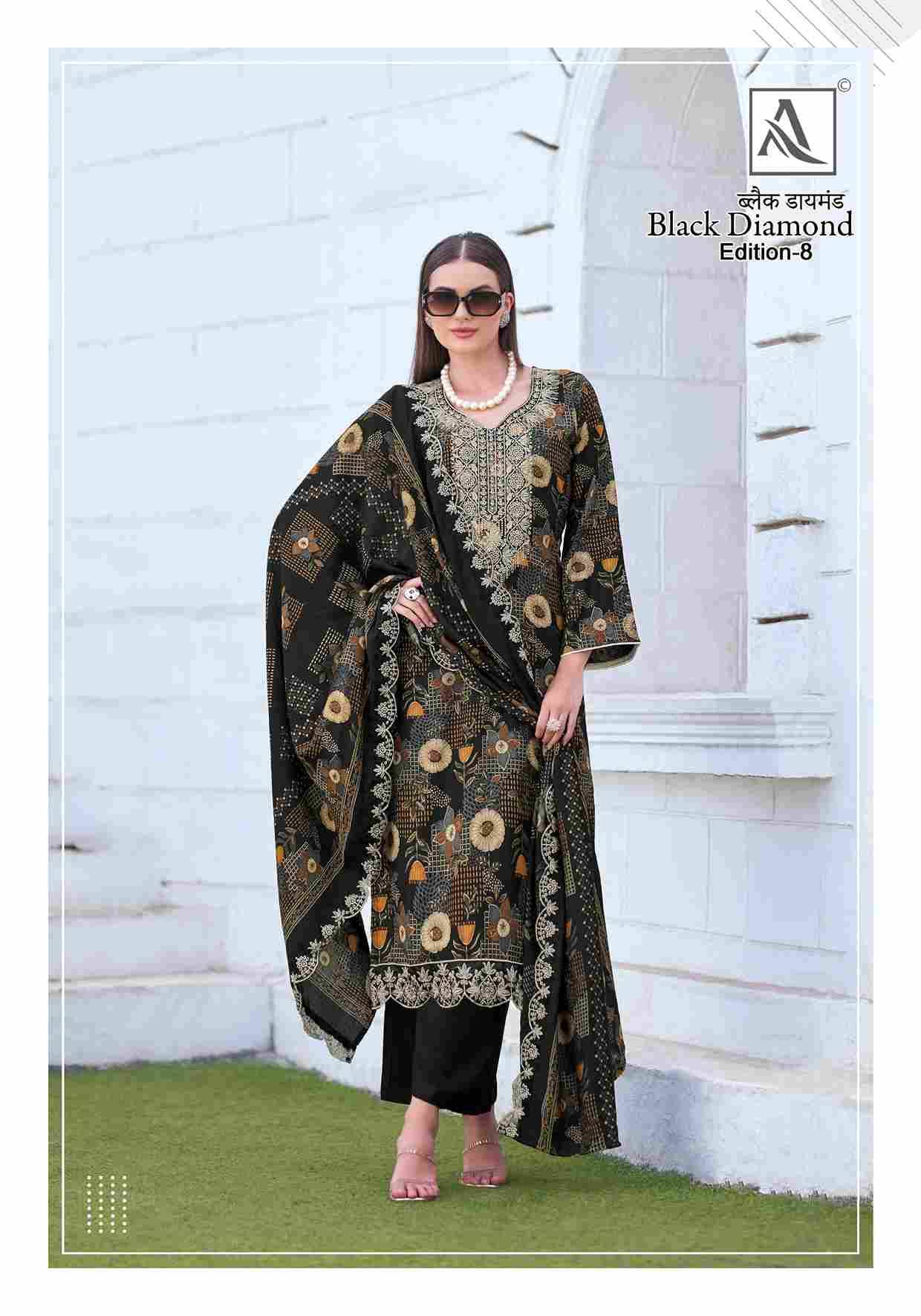 Black Diamond Vol-8 By Alok Suit 1999-001 To 1999-006 Series Beautiful Festive Suits Colorful Stylish Fancy Casual Wear & Ethnic Wear Pure Rayon Dresses At Wholesale Price