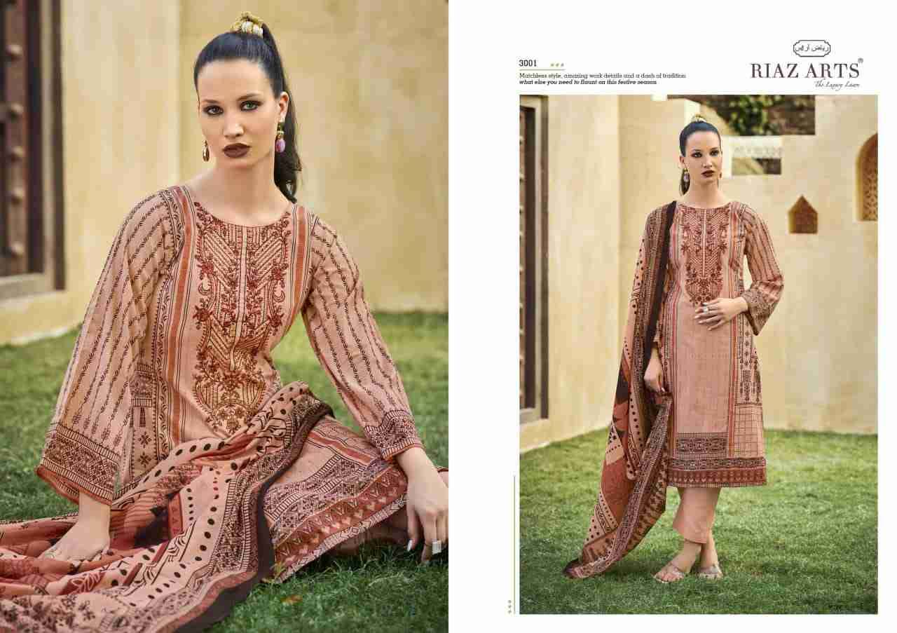 Musafir Vol-25 By Riaz Arts 3001 To 3006 Series Beautiful Festive Suits Stylish Fancy Colorful Casual Wear & Ethnic Wear Pure Lawn Cambric Print Dresses At Wholesale Price