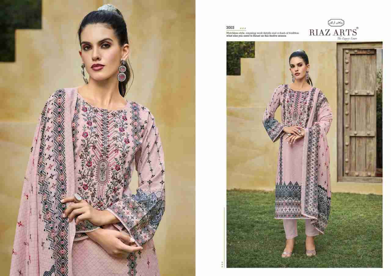 Musafir Vol-25 By Riaz Arts 3001 To 3006 Series Beautiful Festive Suits Stylish Fancy Colorful Casual Wear & Ethnic Wear Pure Lawn Cambric Print Dresses At Wholesale Price
