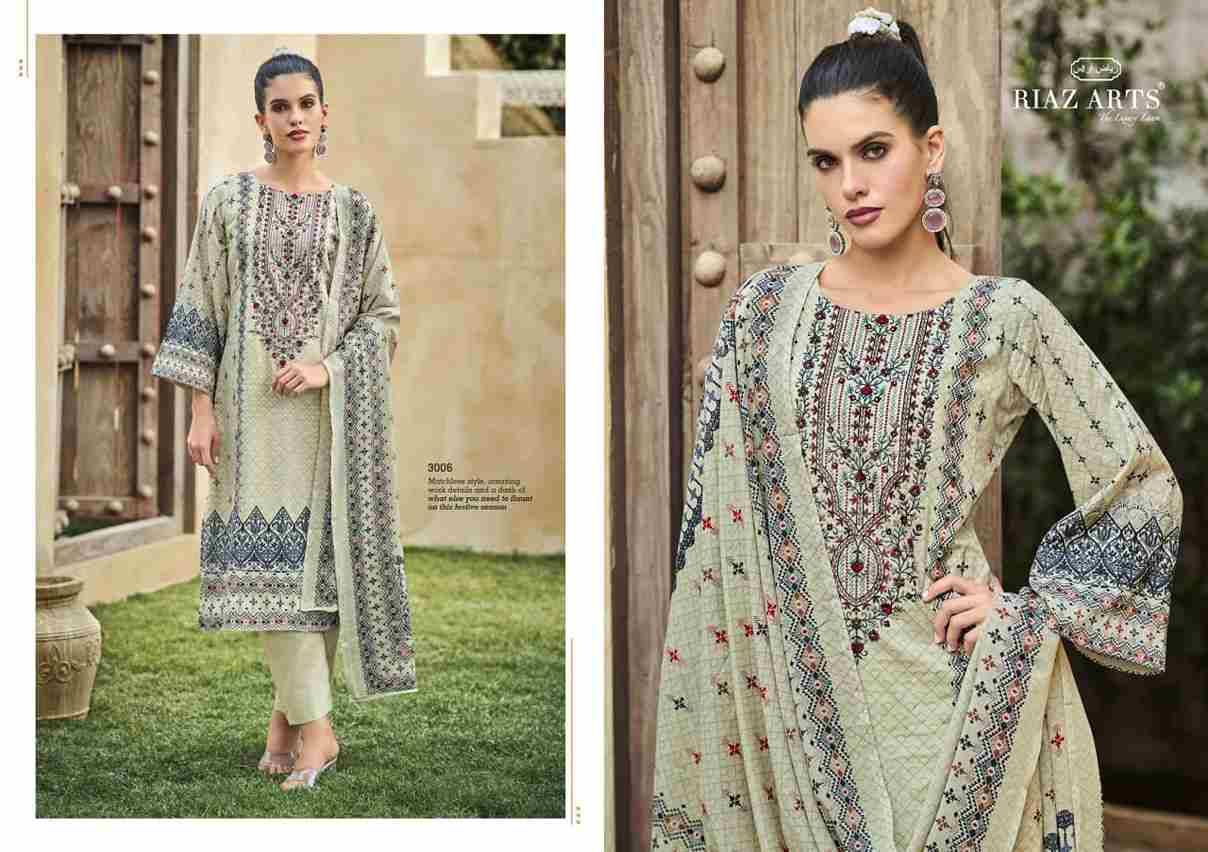 Musafir Vol-25 By Riaz Arts 3001 To 3006 Series Beautiful Festive Suits Stylish Fancy Colorful Casual Wear & Ethnic Wear Pure Lawn Cambric Print Dresses At Wholesale Price
