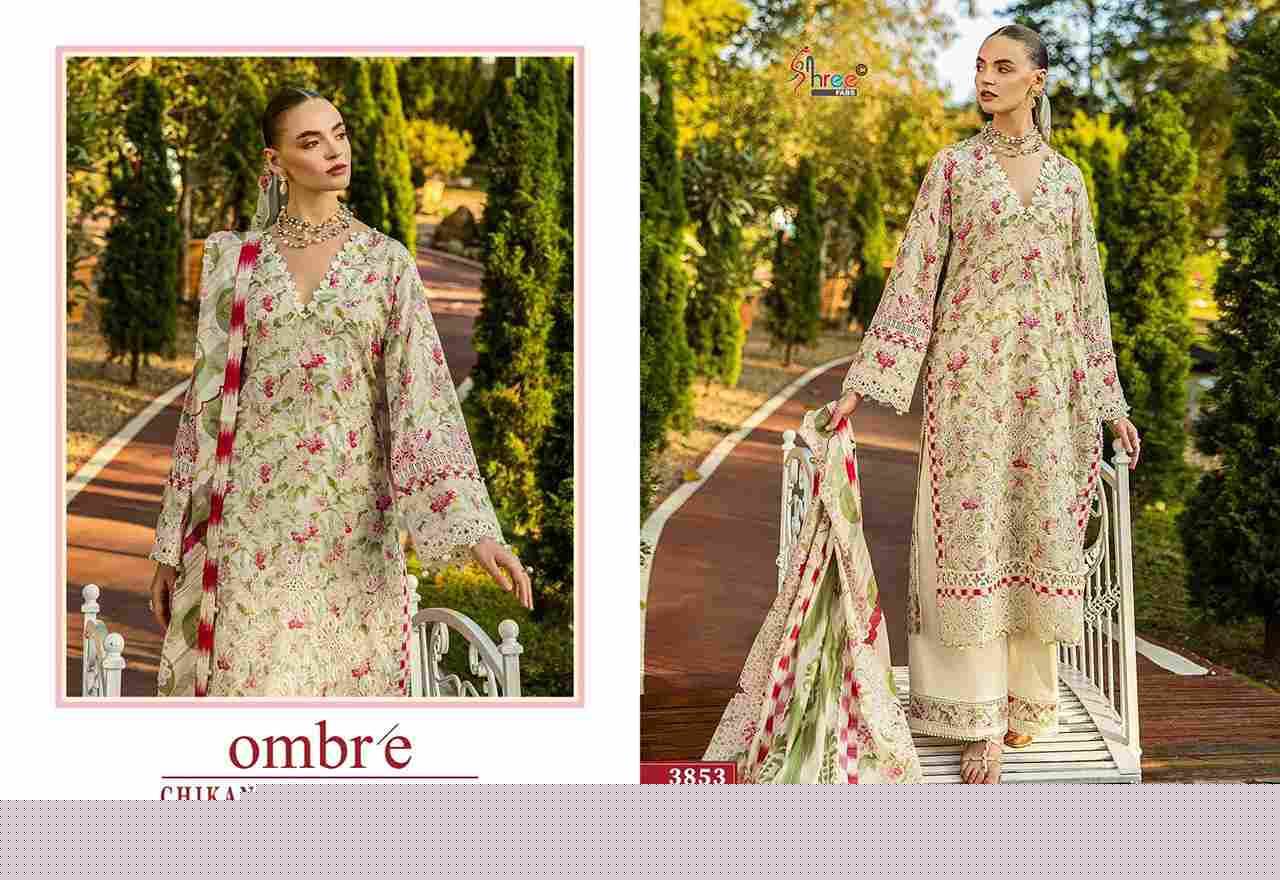 Ombre Chikankari Collection Vol-2 By Shree Fabs 3853 To 3860 Series Designer Pakistani Suits Collection Beautiful Stylish Fancy Colorful Party Wear & Ethnic Wear Pure Viscose With Pure Cotton With Embroidery Dresses At Wholesale Price