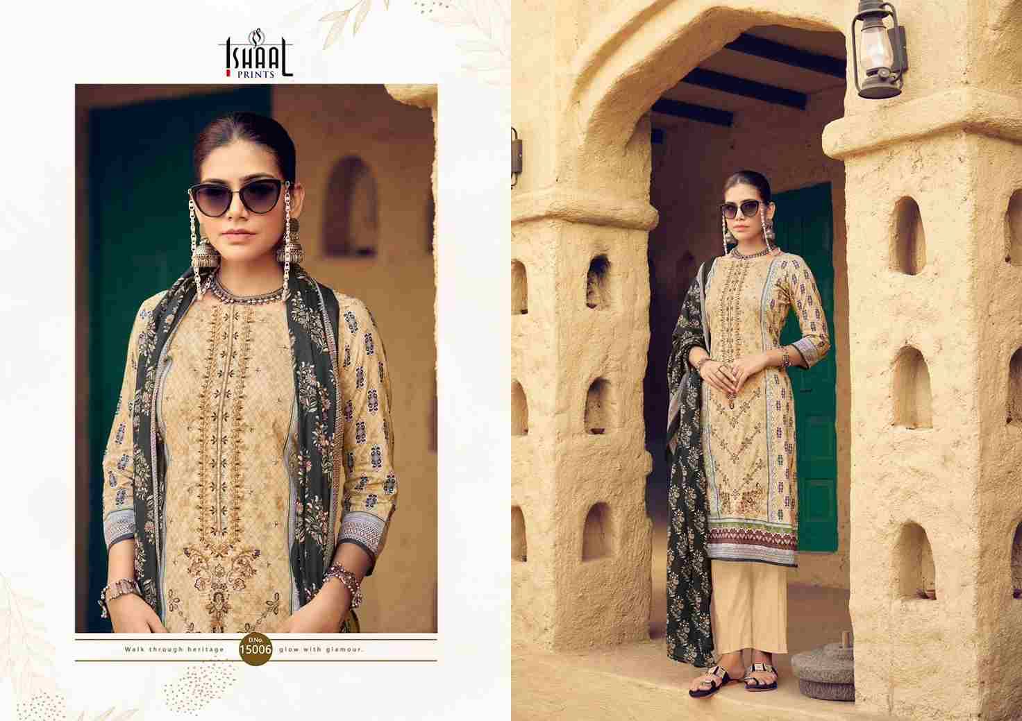 Embroidered Vol-15 By Ishaal Prints 15001 To 15010 Series Beautiful Suits Colorful Stylish Fancy Casual Wear & Ethnic Wear Pure Lawn Printed Dresses At Wholesale Price