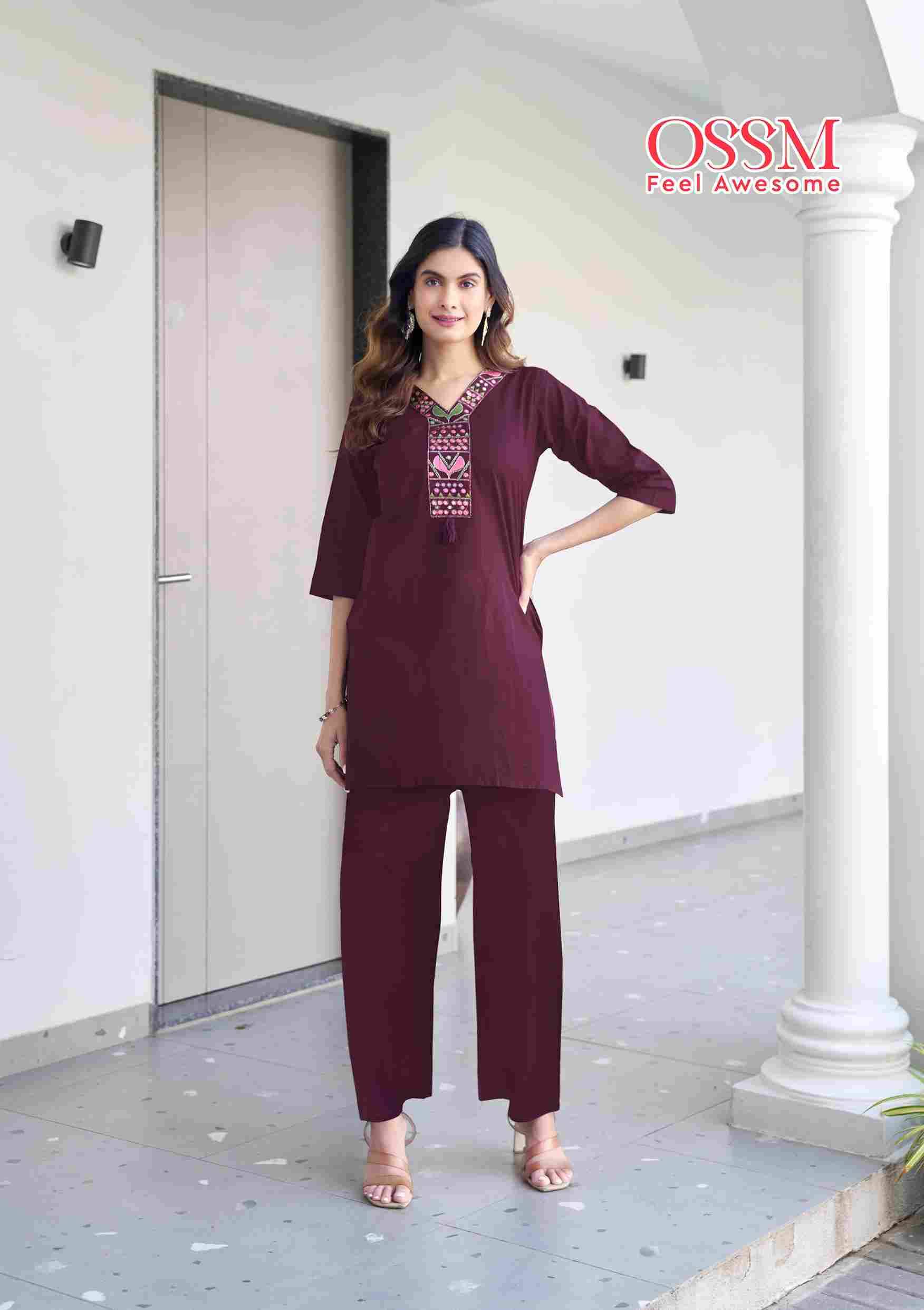 Sara By Ossm 1001 To 1006 Series Designer Stylish Fancy Colorful Beautiful Party Wear & Ethnic Wear Collection Cotton Co-Ord At Wholesale Price