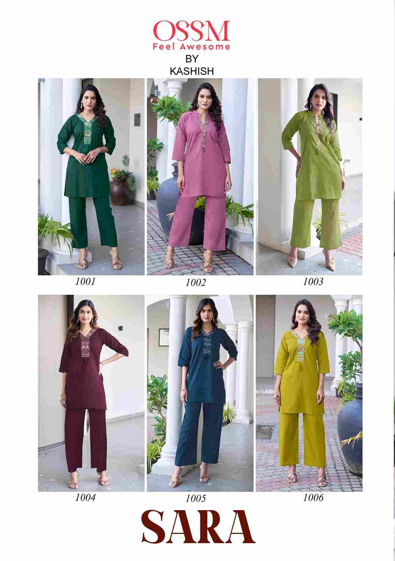 Sara By Ossm 1001 To 1006 Series Designer Stylish Fancy Colorful Beautiful Party Wear & Ethnic Wear Collection Cotton Co-Ord At Wholesale Price