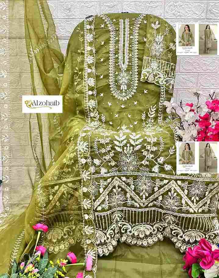 Aafa Vol-1 By Alzohaib 1196-A To 1196-H Series Beautiful Pakistani Suits Stylish Fancy Colorful Party Wear & Occasional Wear Organza Dresses At Wholesale Price